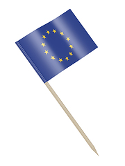 Image showing European flag toothpick