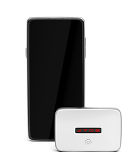 Image showing Mobile wifi router and smartphone