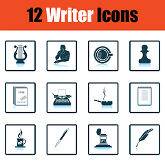 Image showing Set of writer icons