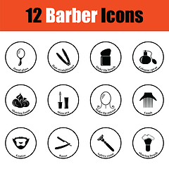 Image showing Barber icon set
