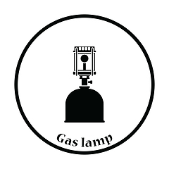 Image showing Camping gas burner lamp icon