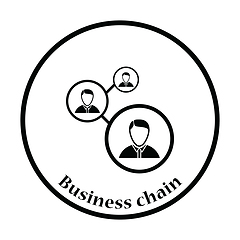 Image showing Businessmen structure icon