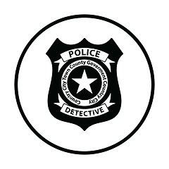 Image showing Police badge icon