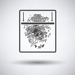 Image showing Fingerprint scan icon