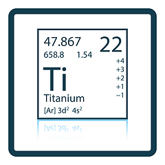 Image showing Icon of chemistry element