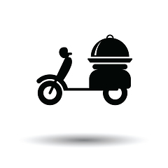 Image showing Delivering motorcycle icon