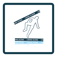 Image showing Crime scene icon