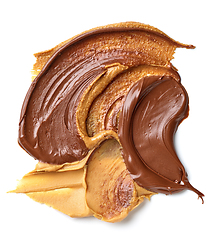 Image showing chocolate cream and peanut butter