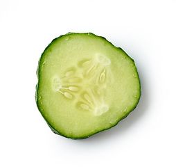 Image showing fresh raw cucumber slice