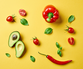 Image showing fresh raw vegetables