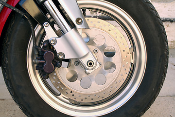 Image showing motorbike wheel