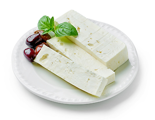 Image showing fresh greek cheese
