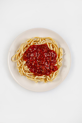 Image showing Spaghetti And Sauce