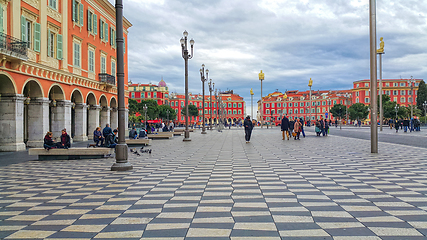 Image showing Place Massena in Nice, French Riviera, Cote d'Azur, France