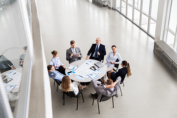 Image showing business team with scheme meeting at office