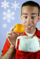 Image showing Christmas Oranges