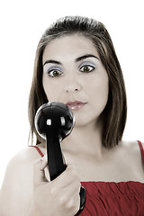 Image showing Telephone woman
