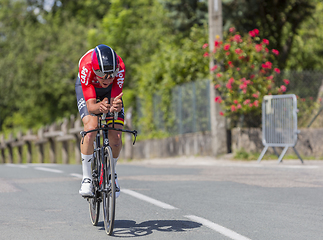 Image showing The Cyclist Tiesj Benoot - Criterium du Dauphine 2017