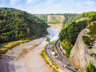 Image showing HDR River Avon Gorge in Bristol