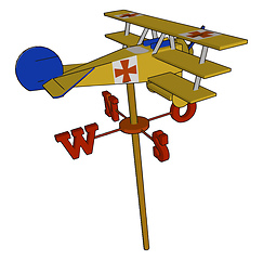 Image showing A toy triplane attractive and creative or vector or color illust