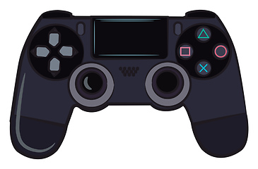 Image showing A game remote control vector or color illustration