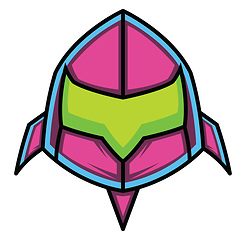 Image showing Colorful gaming mask illustration vector on white background 