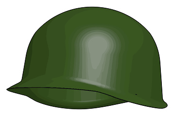 Image showing Combat ballistic helmet vector or color illustration