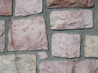 Image showing pink stone wall background