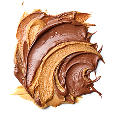 Image showing chocolate cream and peanut butter