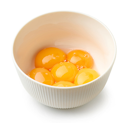 Image showing bowl of egg yolks