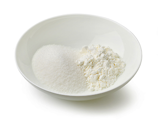 Image showing bowl of sugar and corn starch