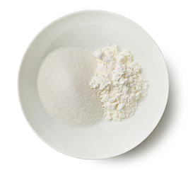 Image showing bowl of sugar and corn starch