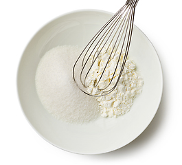 Image showing bowl of sugar and corn starch