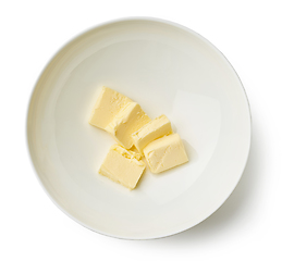 Image showing butter pieces in a bowl