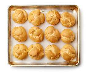 Image showing freshly baked cream puffs