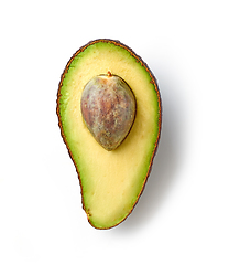 Image showing half of fresh raw avocado