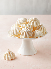 Image showing freshly baked meringue cookies