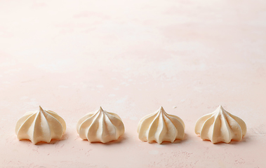 Image showing freshly baked meringue cookies