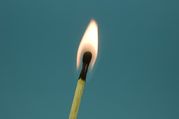 Image showing Burning match