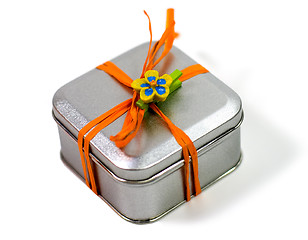 Image showing metal gift box