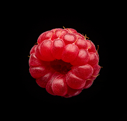 Image showing fresh raspberry macro