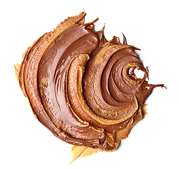 Image showing chocolate cream and peanut butter