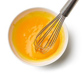 Image showing bowl of egg yolks