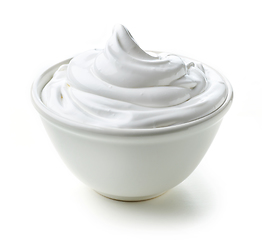 Image showing bowl of whipped egg whites