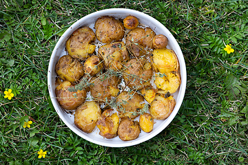 Image showing oven baked potatoes