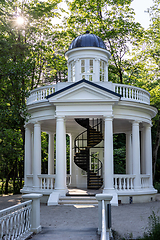 Image showing coffee pavilion - rotunda in Kemeri, Latvia