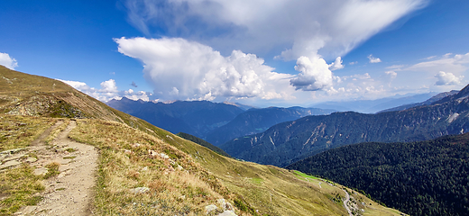 Image showing South Tyrolean Alps in autumn