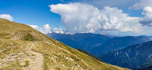 Image showing South Tyrolean Alps in autumn