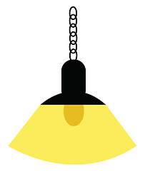 Image showing A hanging light vector or color illustration