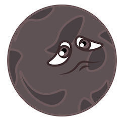 Image showing Clipart of dwarf planet Pluto vector or color illustration